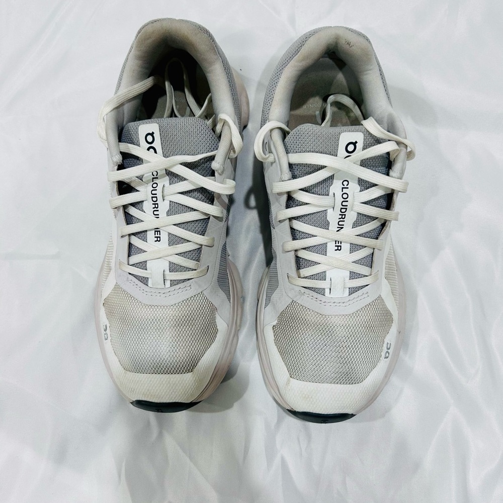 On Cloudrunner White Athletic Shoes